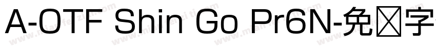 A-OTF Shin Go Pr6N字体转换